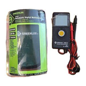 Greenlee PDMM20 AC/DC 6000-Count LCD Pocket Multimeter with Auto-Select Mode